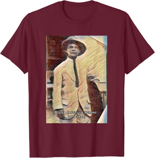 Luisa Capetillo Perone I Boricua I Puerto Rico I Hero T-Shirt - T-Shirt | Maroon