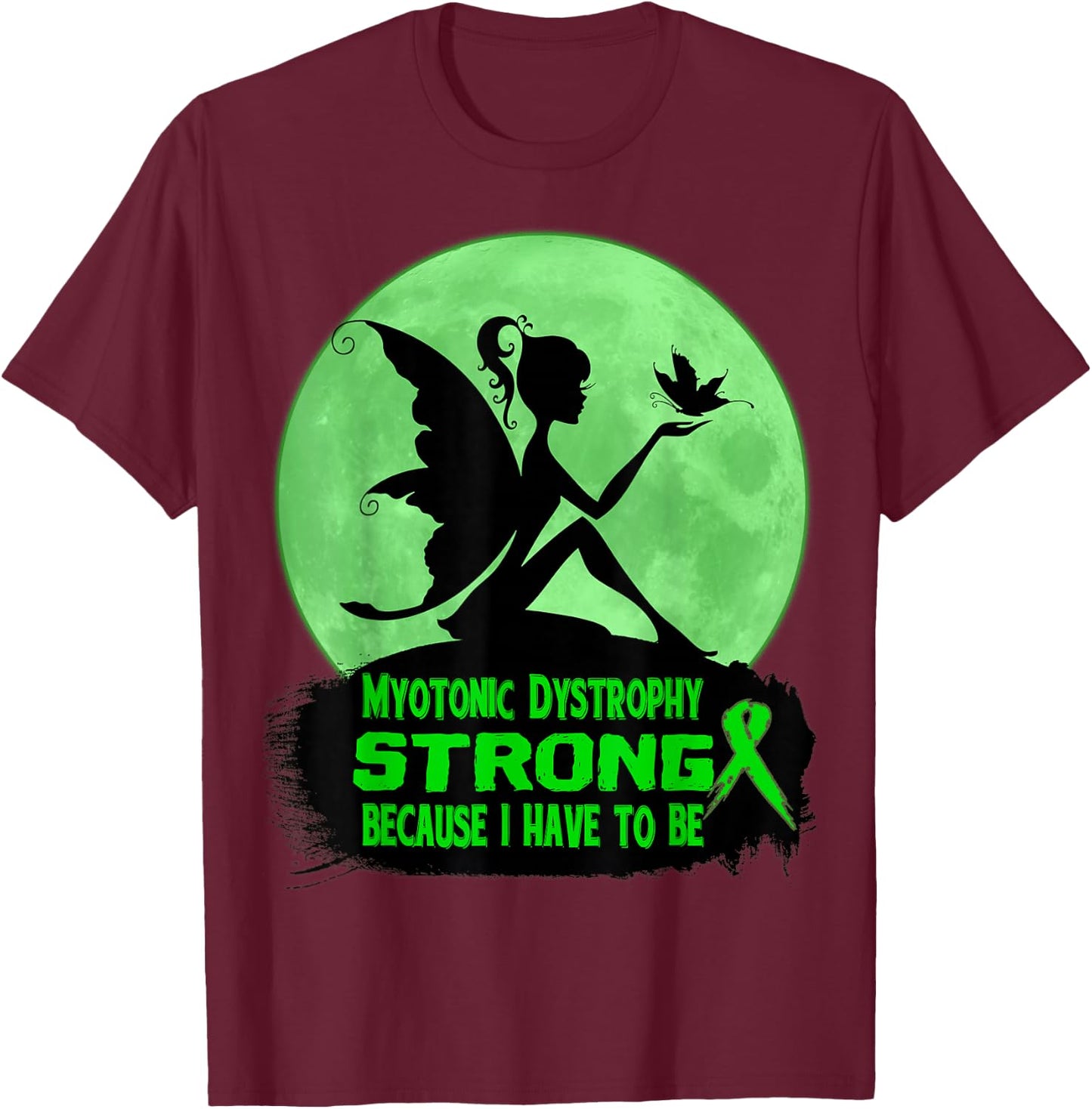 Myotonic Dystrophy Awareness T-Shirt - T-Shirt | Maroon