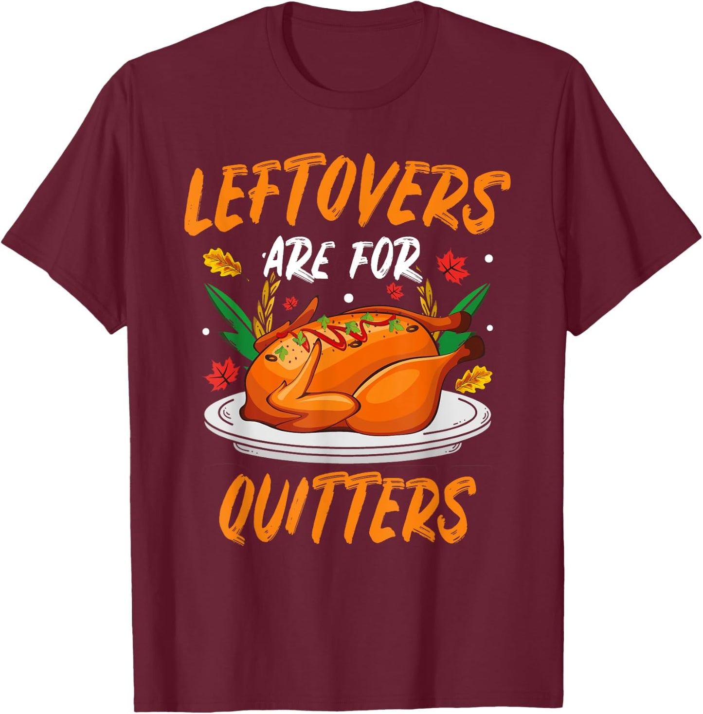 Turkeys Thanksgiving Pilgrim Holiday | & T-Shirt - T-Shirt | Maroon