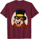 Punxsy Phil's Cute Groundhog Day February 2nd Holiday Design T-Shirt - T-Shirt | Maroon
