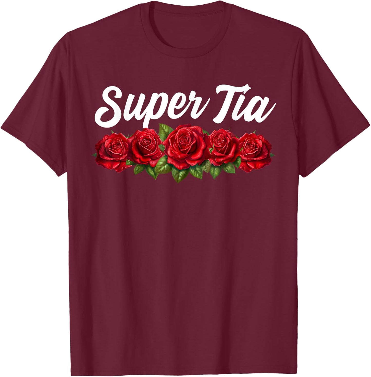 Tia Anuncio de Embarazo Para Futura Tía, Super Tía T-Shirt - T-Shirt | Maroon