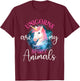 Unicorns Are My Spirit Animals - Rainbow Unicorn T-Shirt - T-Shirt | Maroon