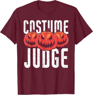 Costume Judge | Halloween Apparel Funny Halloween T-Shirt - T-Shirt | Maroon