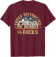 Easily Distracted by Rocks Collecting Rocks Geology T-Shirt - T-Shirt | Maroon