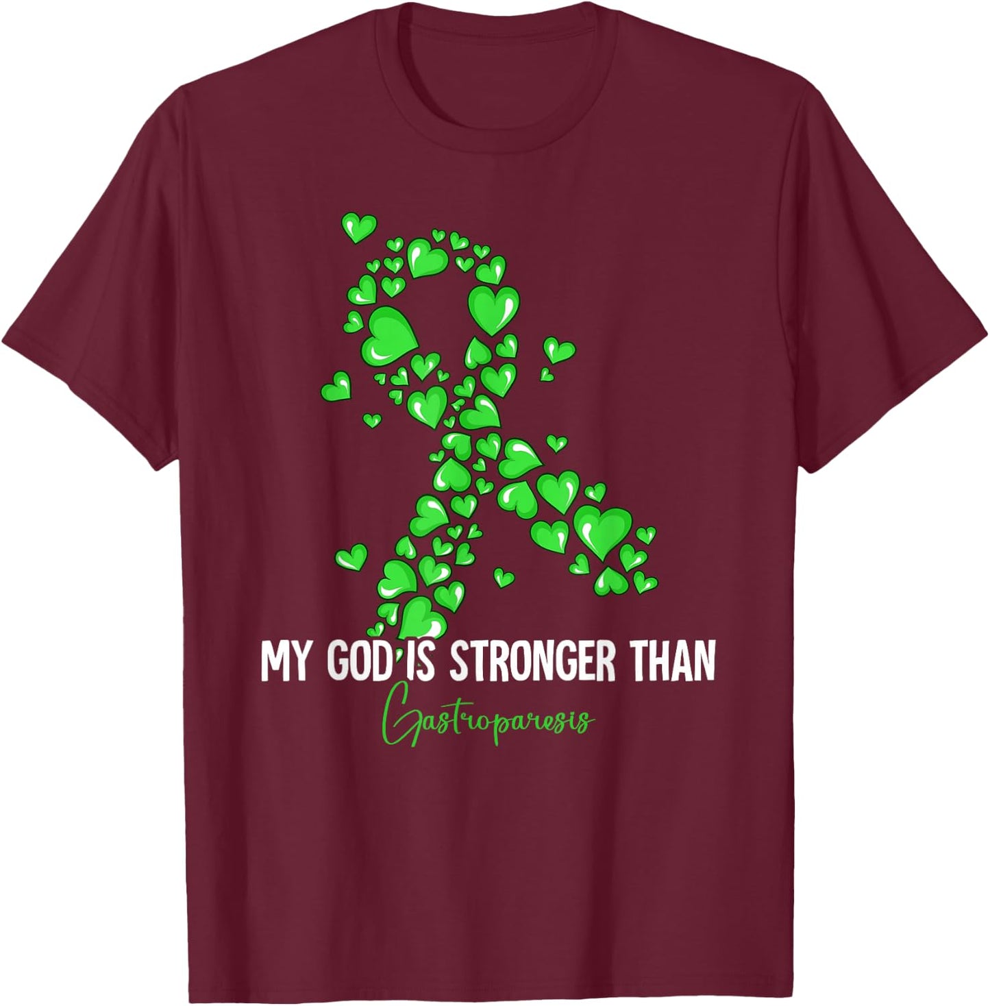 Gastroparesis Awareness T-Shirt - T-Shirt | Maroon