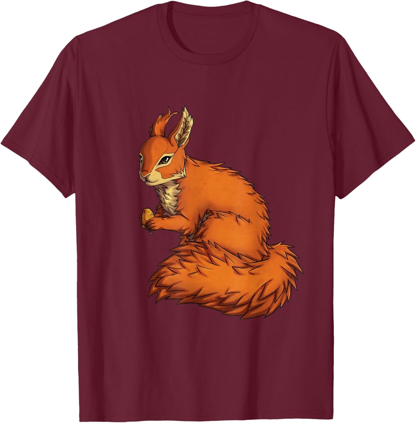 Funny Red Squirrel For Kids Men Women Pet Squirrel Lovers T-Shirt - T-Shirt | Maroon