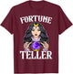 Carnival Event Circus Staff Fortune Teller Costume Women T-Shirt - T-Shirt | Maroon