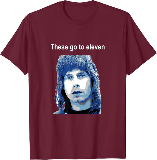 These go to eleven - funny 80s line T-Shirt - T-Shirt | Maroon