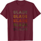 Love Heart Slade Grunge Vintage Style Black Slade T-Shirt - T-Shirt | Maroon