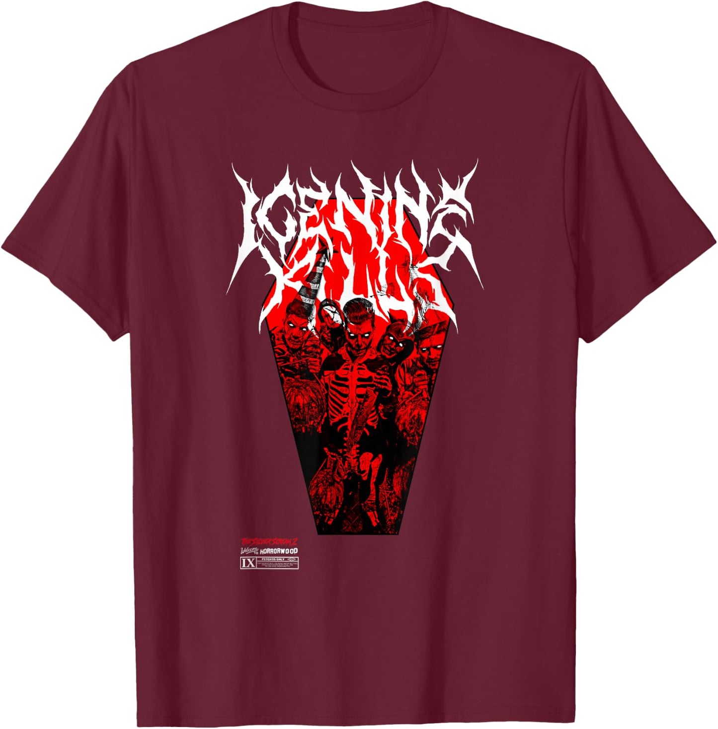 Ice Nine Kills – Coffin T-Shirt - T-Shirt | Maroon