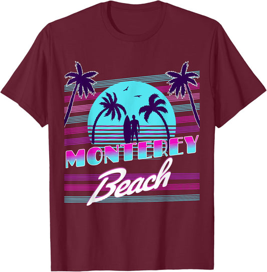 Monterey California T-Shirt - T-Shirt | Maroon