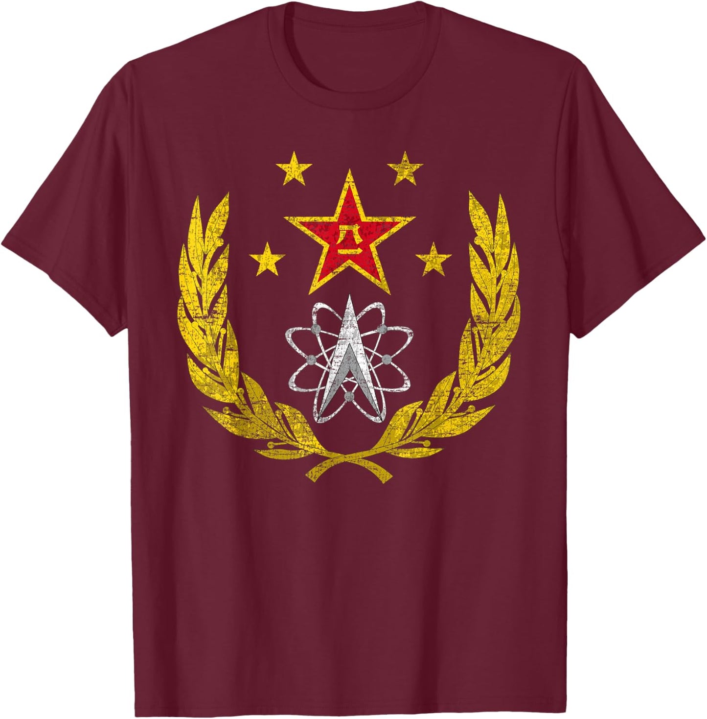 Chinese Space Forces Program China Aerospace T-Shirt - T-Shirt | Maroon
