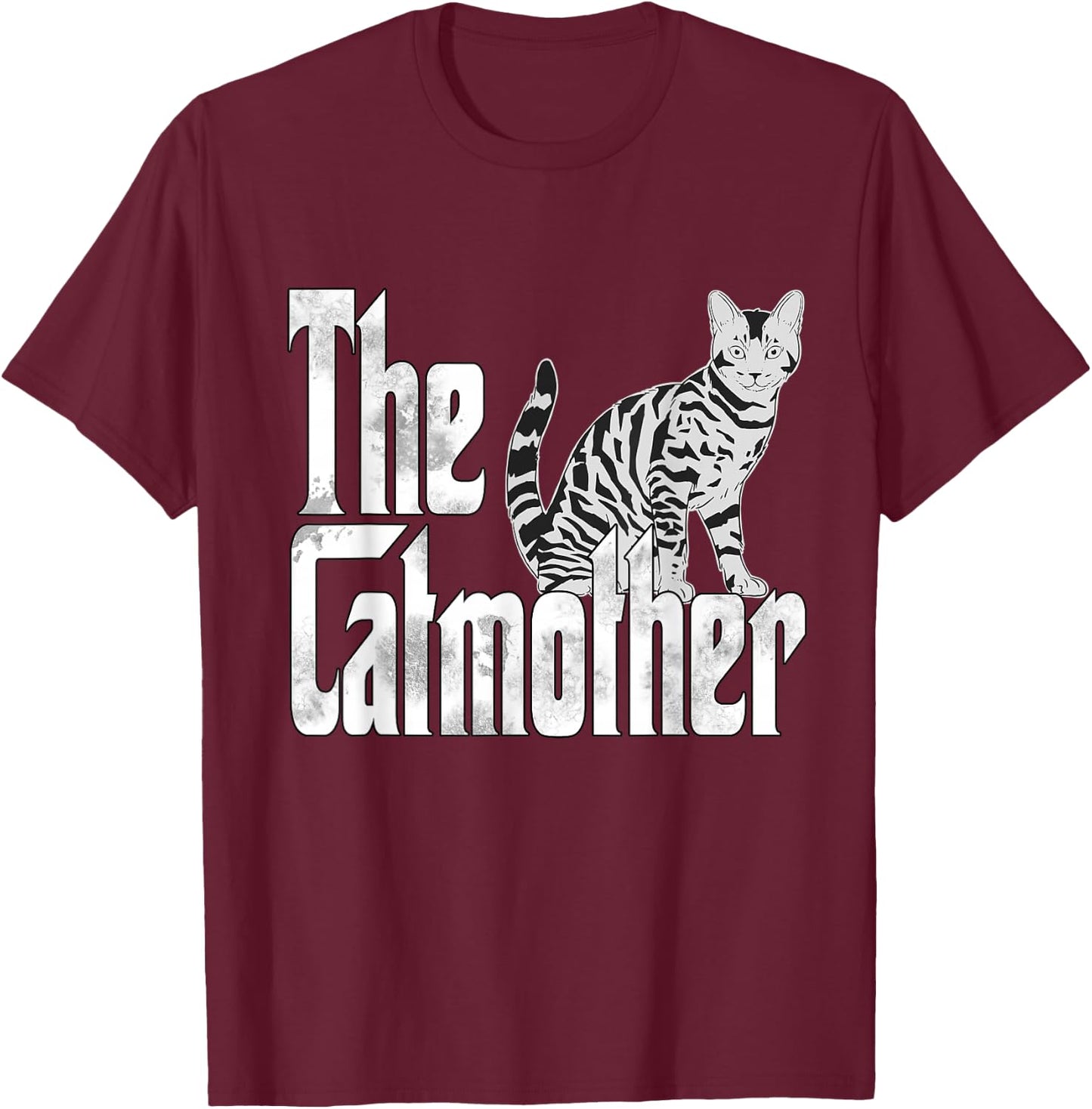 Cat Mom The Catmother Crazy Cat Mother Kitty Mommy T-Shirt - T-Shirt | Maroon
