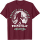 Prineville Oregon Respect the Locals Sasquatch Moon Bigfoot T-Shirt - T-Shirt | Maroon