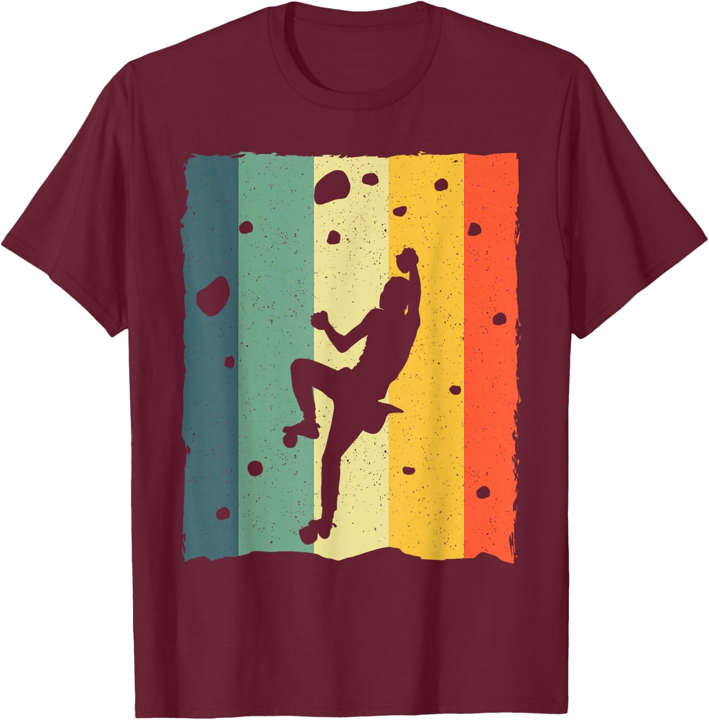 Cool Bouldering Women Boulderer Mountain Climber T-Shirt - T-Shirt | Maroon