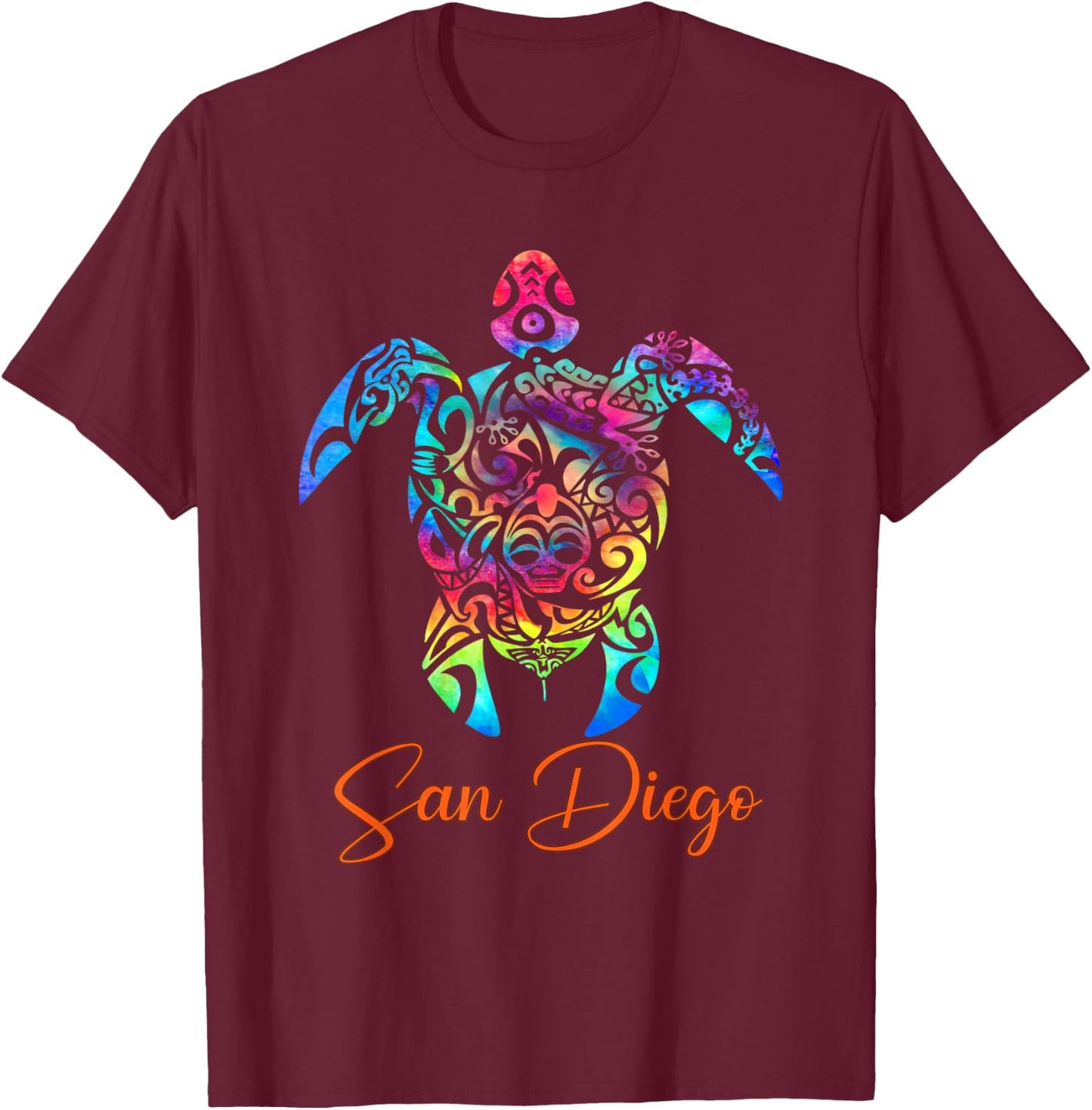 San Diego Sea Turtle Family Vacation Summer 2026 T-Shirt - T-Shirt | Maroon