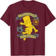 The Simpsons Soccer Bart Simpson Springfield United T-Shirt - T-Shirt | Maroon