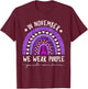 Rainbow November We Wear Purple Pancreatic Cancer Awareness T-Shirt - T-Shirt | Maroon