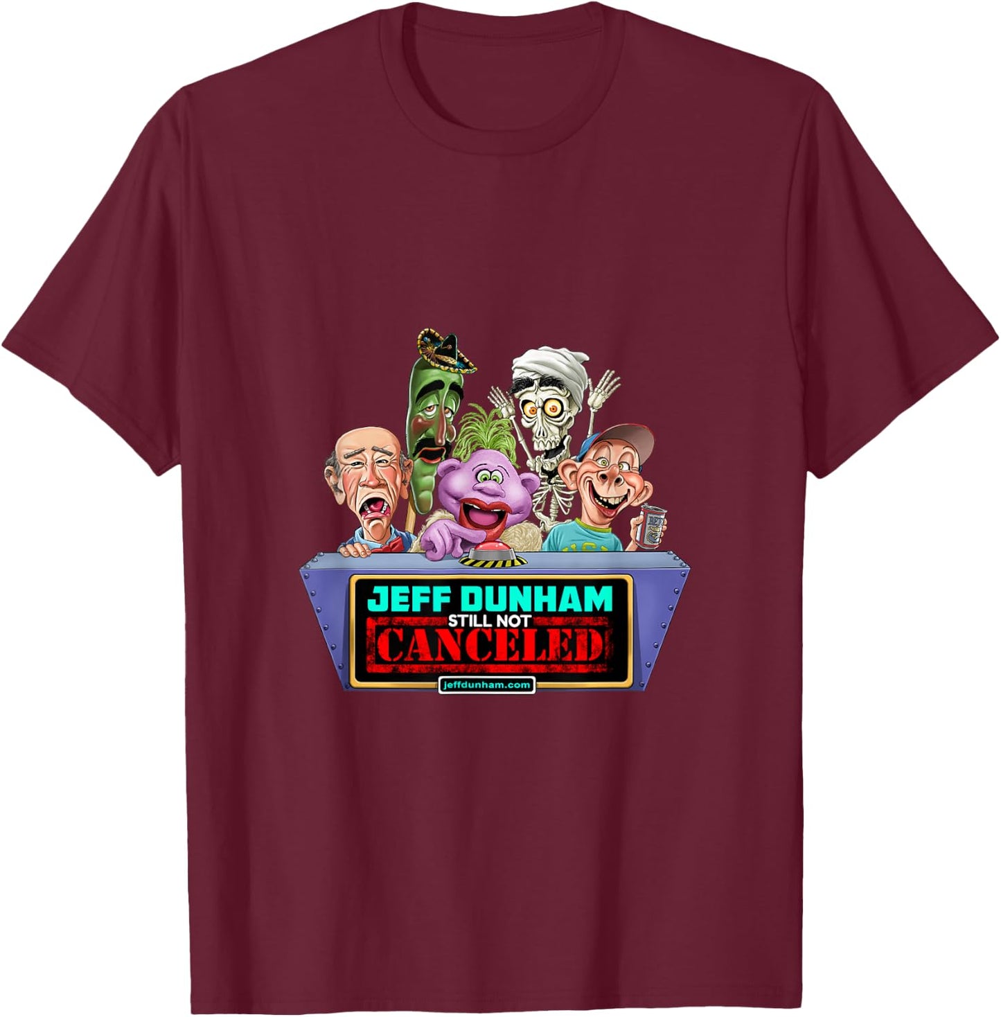 Official Still Not Canceled Tour T-Shirt - T-Shirt | Maroon