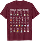 Physical Therapy Alphabet, ABC of Physical Therapy, PT PTA T-Shirt - T-Shirt | Maroon