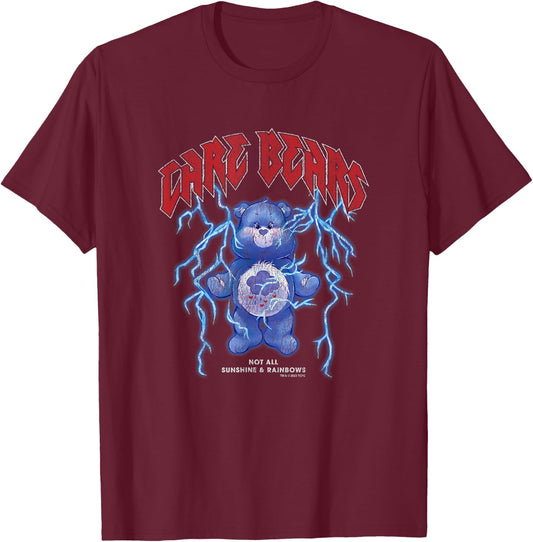 Care Bears Grumpy Bear Not All Sunshine & Rainbows Vintage T-Shirt - T-Shirt | Maroon