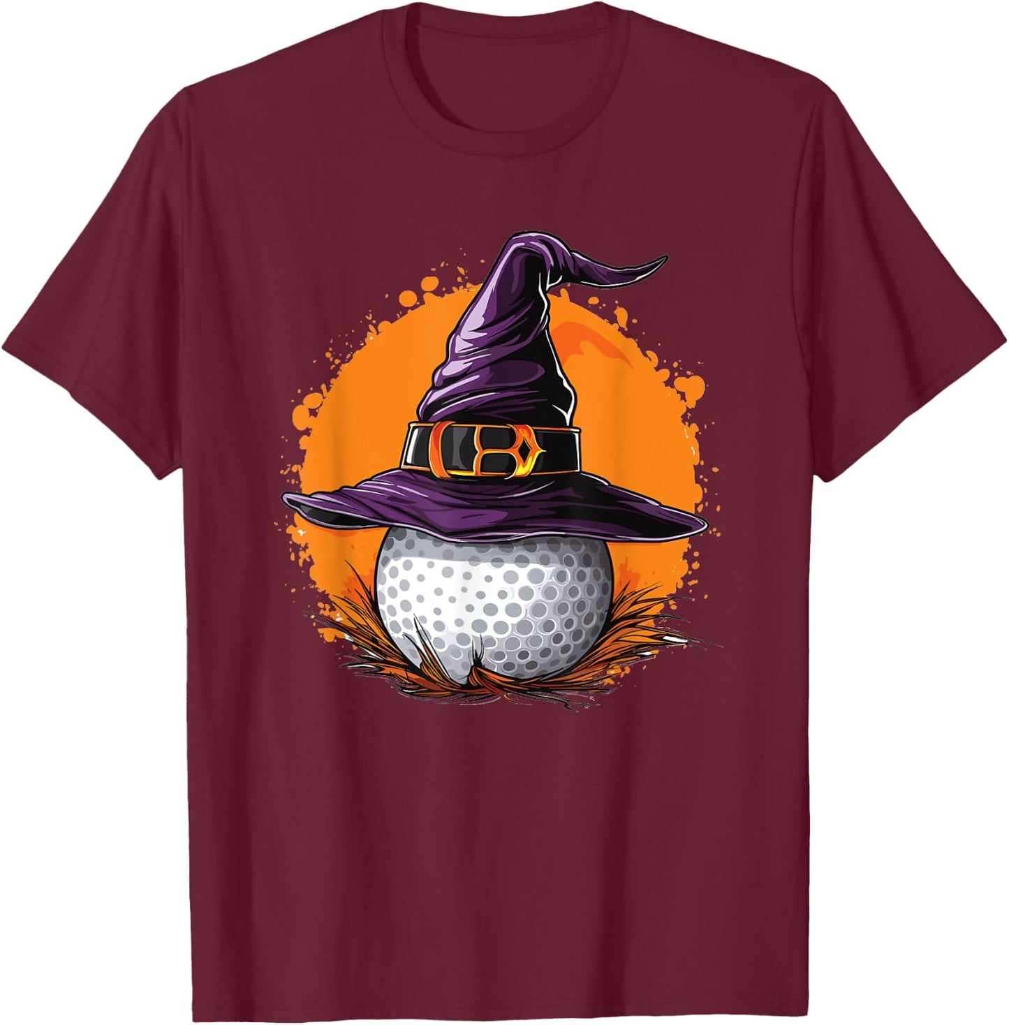 Witch Golf Lover Halloween Costume Golf T-Shirt - T-Shirt | Maroon