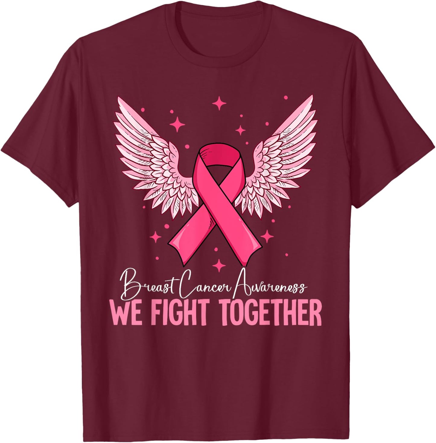 Breast Cancer Awareness T-Shirt - T-Shirt | Maroon