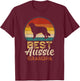 Best Aussie Grandpa, Father's Day, Australian Shepherd T-Shirt - T-Shirt | Maroon