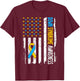 Down Syndrome Awareness American Flag T21 Down Syndrome T-Shirt - T-Shirt | Maroon