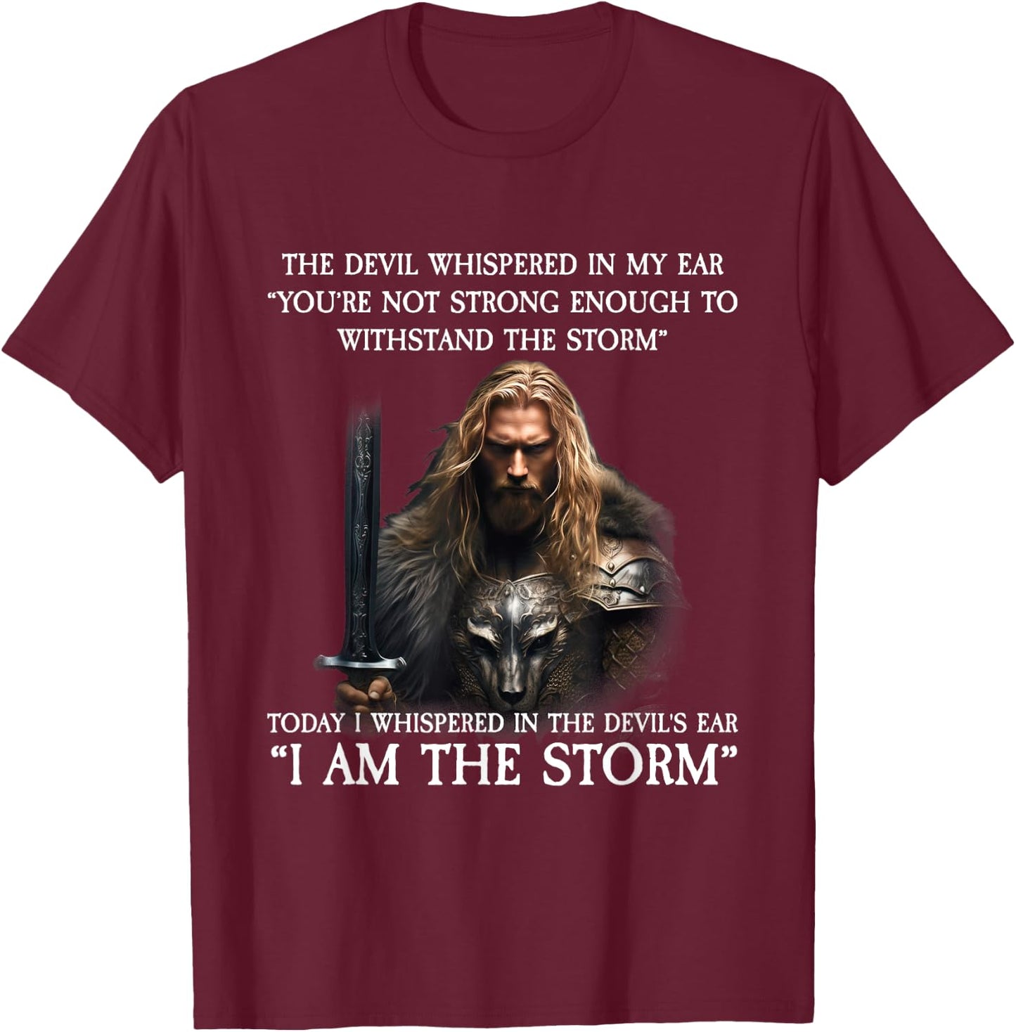 Today I Whispered in the Devil's Ear T-Shirt - T-Shirt | Maroon