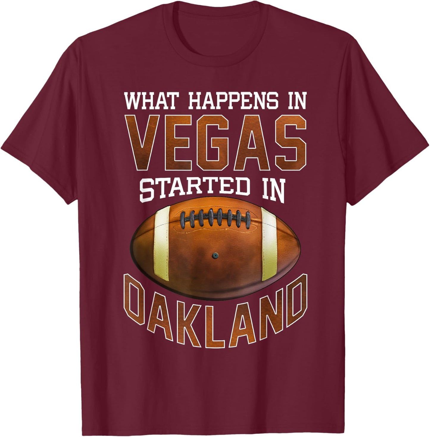 Funny What Happens American Football Fans Men Women Kids T-Shirt - T-Shirt | Maroon