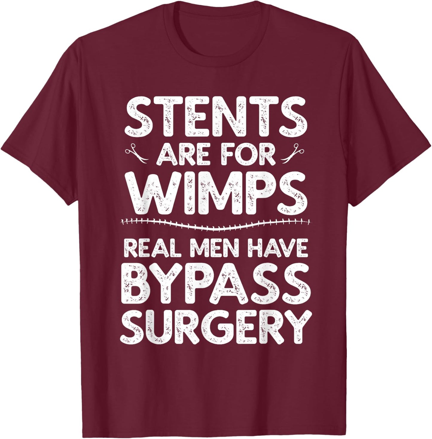 Cool Bypass Open Heart Surgery Art Boy Transplant T-Shirt - T-Shirt | Maroon