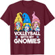 Volleyball Gnome Volleyball with My Gnomies Women Teen Girls T-Shirt - T-Shirt | Maroon
