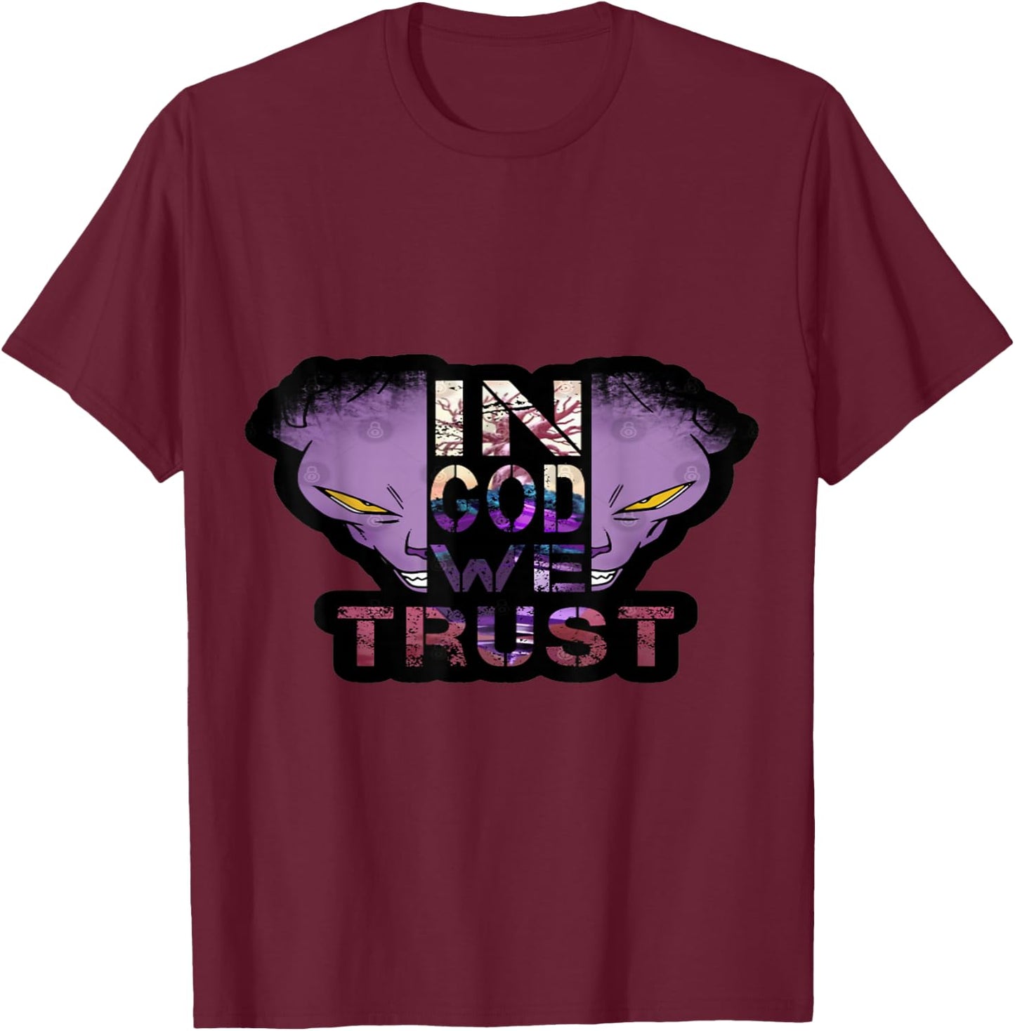 In Beerus We Trust T-Shirt - T-Shirt | Maroon