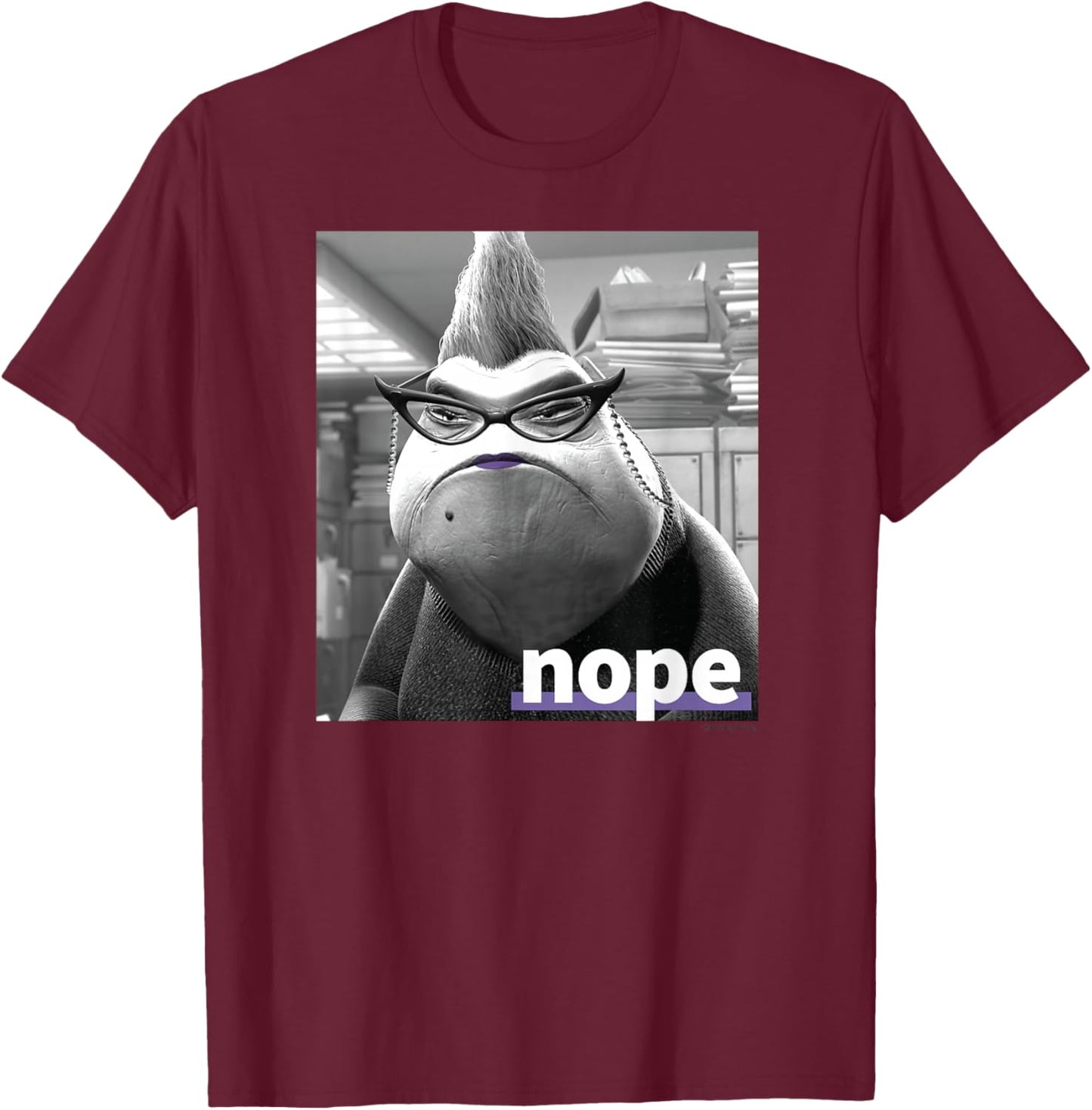 Disney and Pixar’s Monsters, Inc. Roz Nope Quote T-Shirt - T-Shirt | Maroon