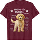 Anatomy of A Doodle Dog Doodle Owner Goldendoodle Mom T-Shirt - T-Shirt | Maroon