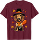 Dachshund Pilgrim Happy Thanksgiving Dog Men Women Girl Boy T-Shirt - T-Shirt | Maroon