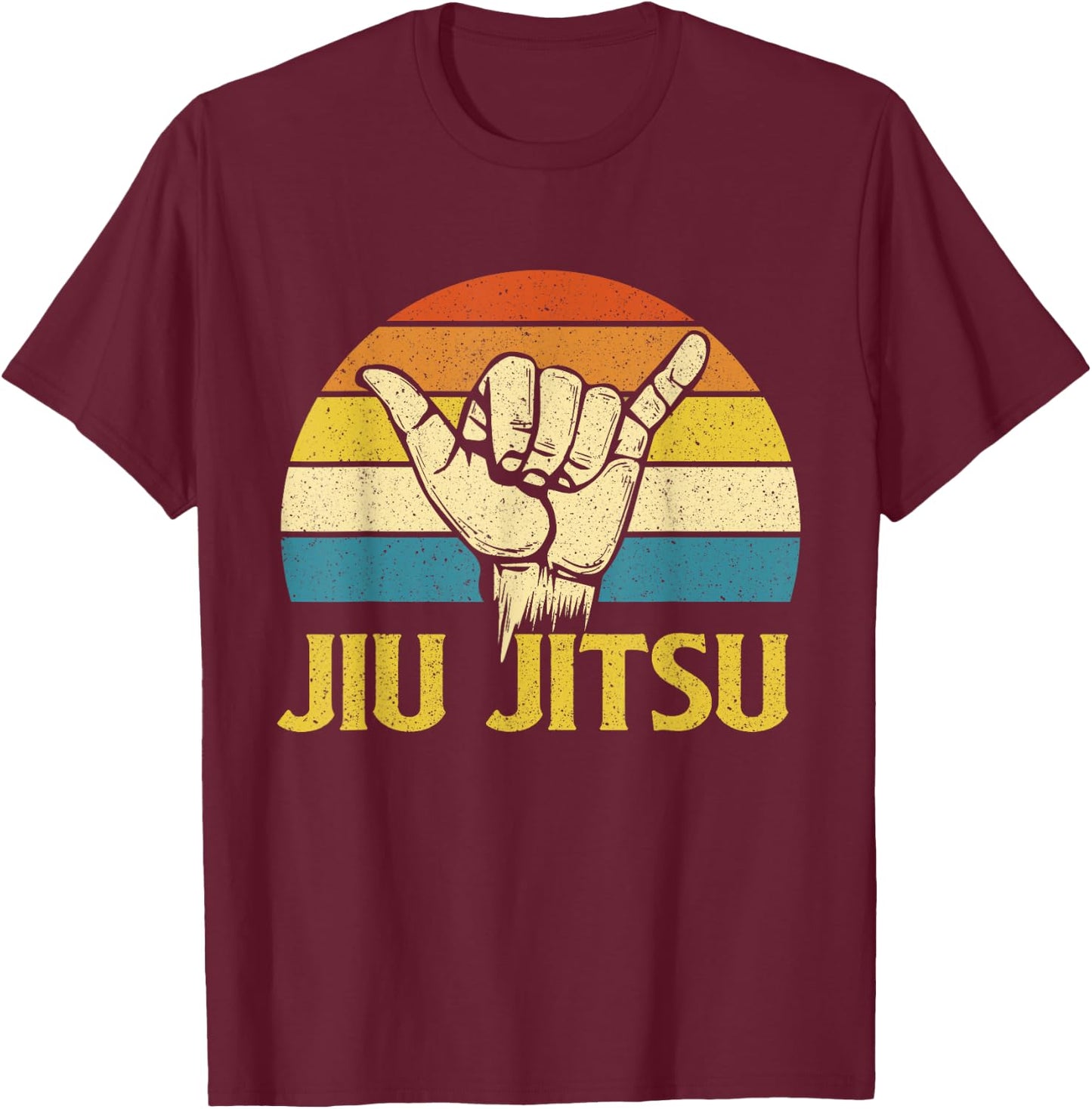 Jiu Jitsu - Martial Arts Ground Fighting Self Defense BJJ T-Shirt - T-Shirt | Maroon