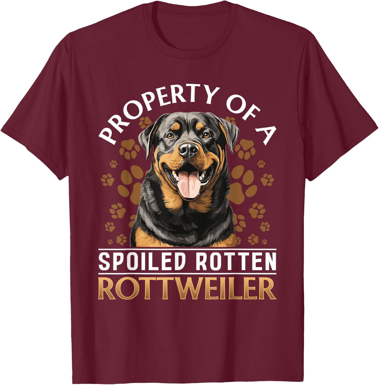 Rottweiler Rottie Dog Breed Pet - Rottie mom T-Shirt - T-Shirt | Maroon