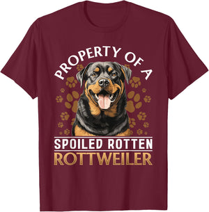 Rottweiler Rottie Dog Breed Pet - Rottie mom T-Shirt - T-Shirt | Maroon