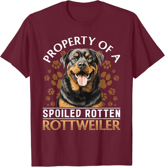 Rottweiler Rottie Dog Breed Pet - Rottie mom T-Shirt - T-Shirt | Maroon