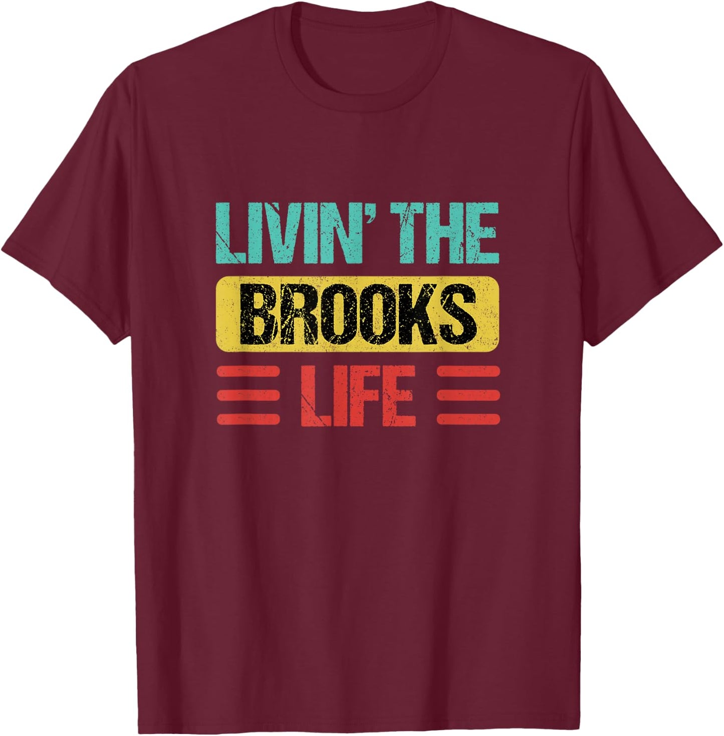 Brooks Name T-Shirt - T-Shirt | Maroon