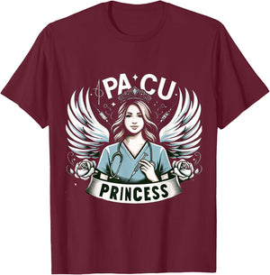 PACU Princess Post Anesthesia Nurse Nursing T-Shirt - T-Shirt | Maroon