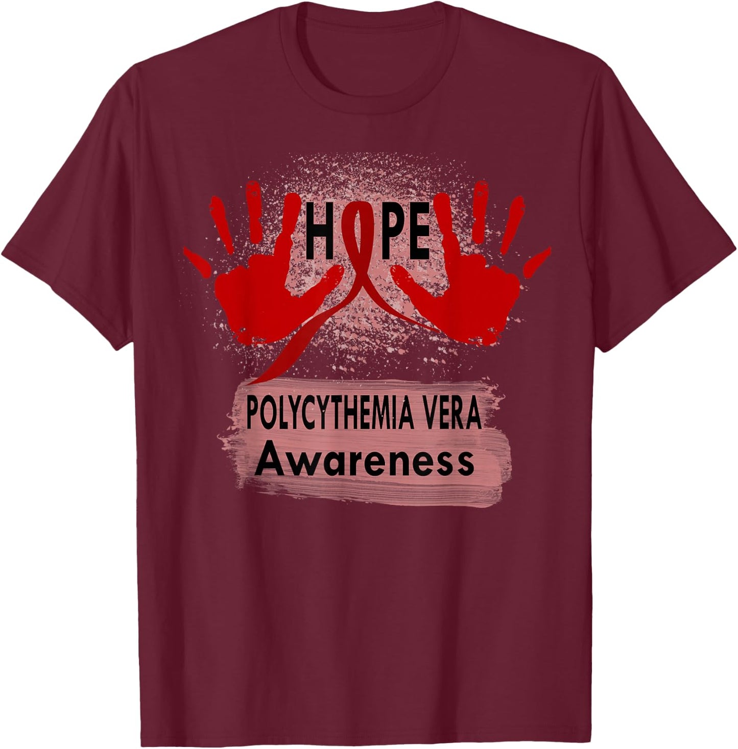polycythemia vera Awareness T-Shirt - T-Shirt | Maroon