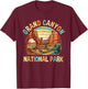 Retro Grand Canyon National Park Shirt Arizona US Hiking T-Shirt - T-Shirt | Maroon