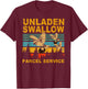 Unladen Swallow Parcel Service Cute Pigeon Migratory Bird T-Shirt - T-Shirt | Maroon