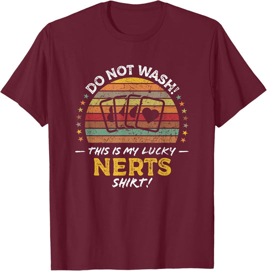 Nerts Funny Playing Cards Game Quote Graphic T-Shirt - T-Shirt | Maroon