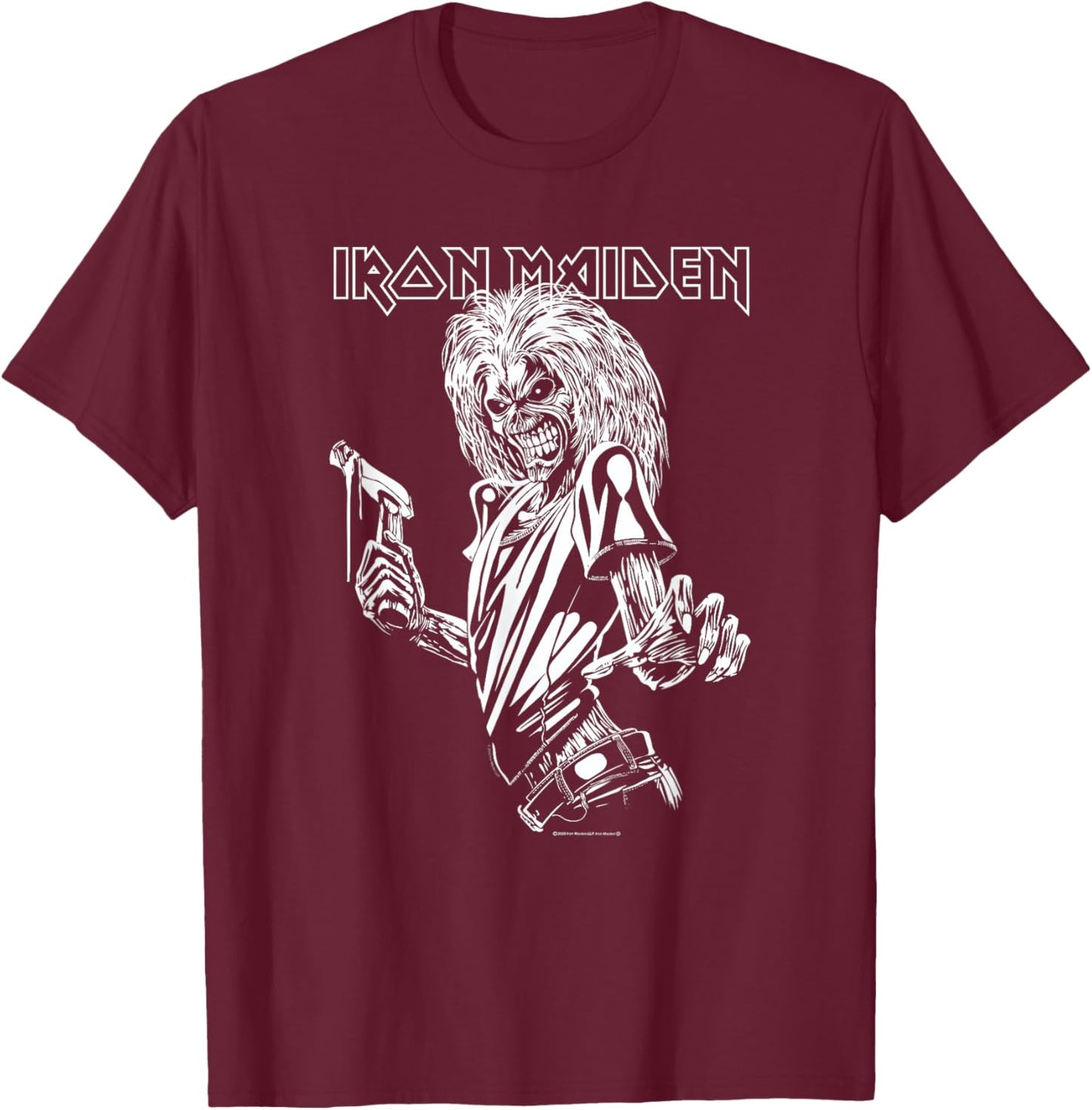 Iron Maiden - Killers Line Master T-Shirt - T-Shirt | Maroon