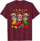 Chihuahua Santa Claus Christmas Stocking Dog X-Mas Dogs T-Shirt - T-Shirt | Maroon