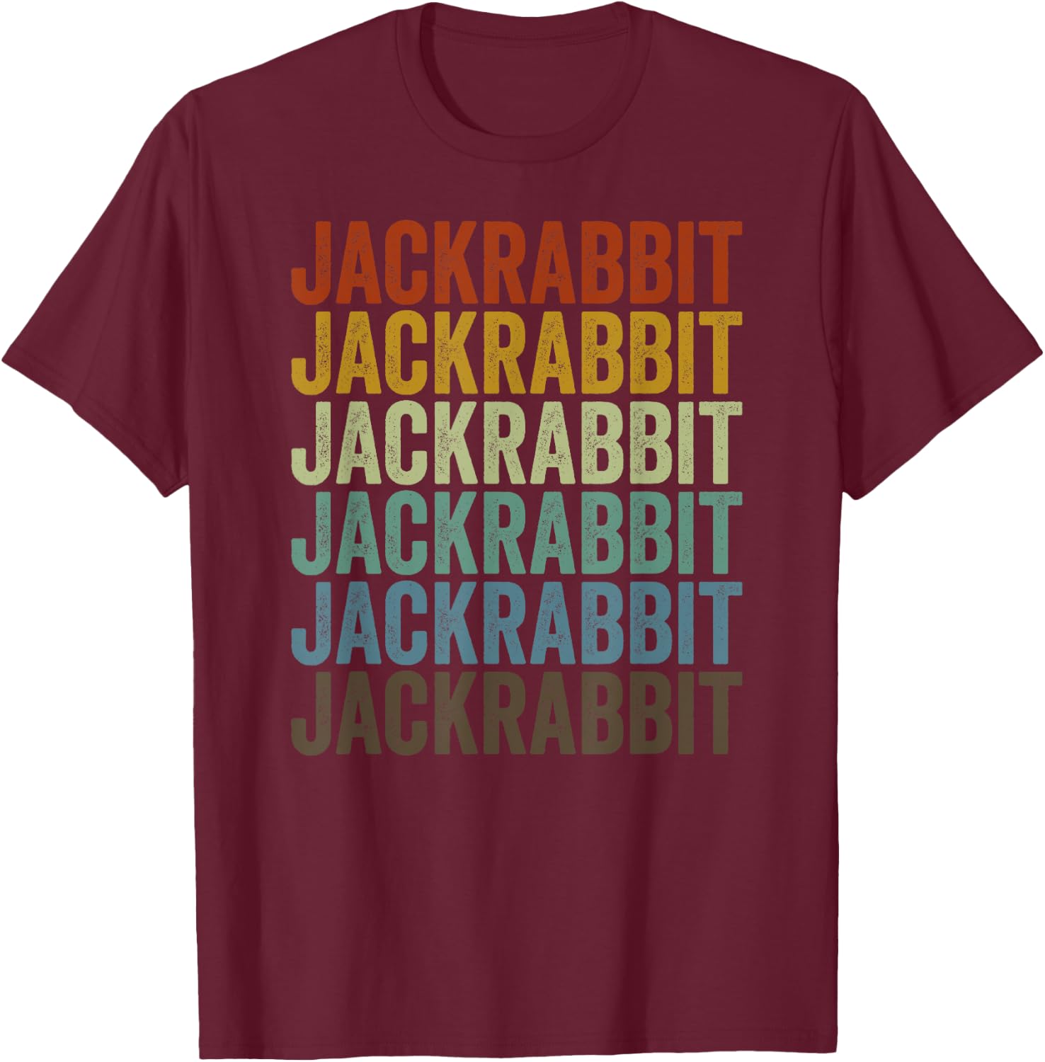 Jackrabbit Retro T-Shirt - T-Shirt | Maroon